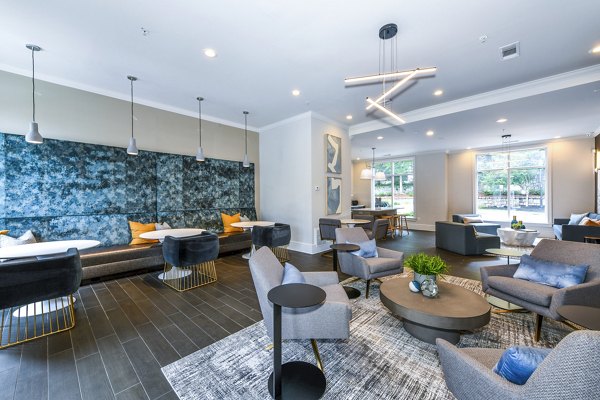 Inviting clubhouse lobby with modern furnishings at Avana Cheshire Bridge Apartments