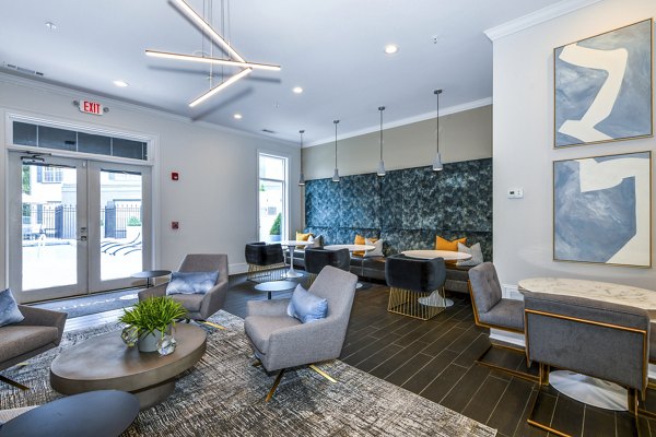 Elegant clubhouse with modern decor at Avana Cheshire Bridge Apartments