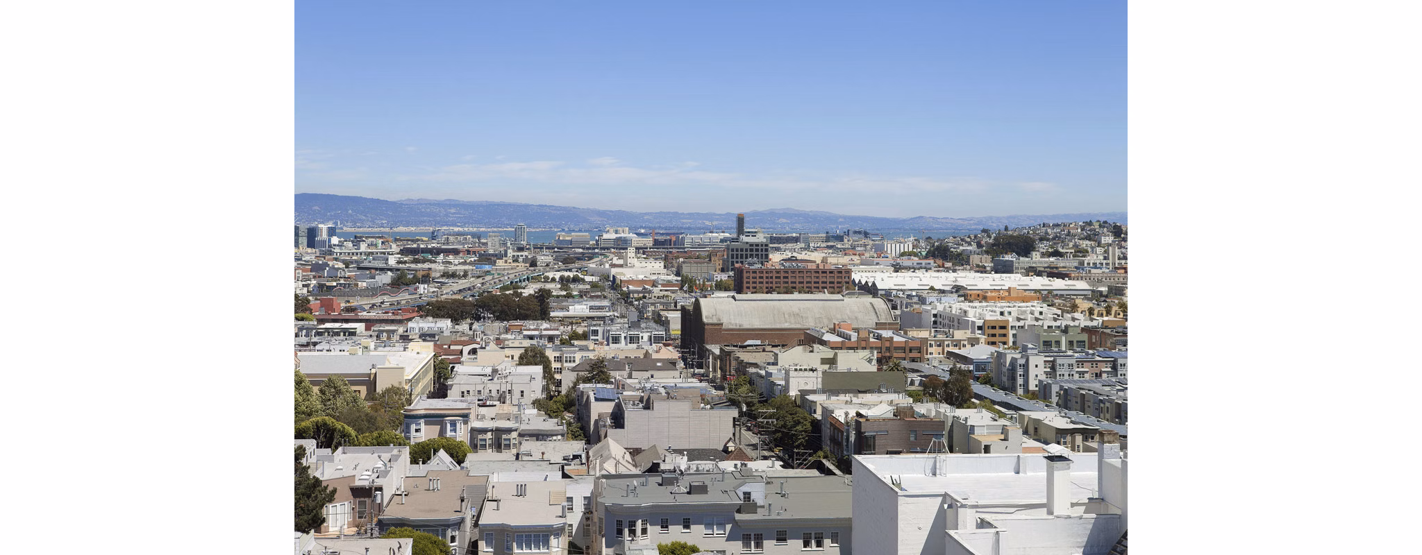 Cityscape view from luxury apartments at 38 Dolores in vibrant San Francisco