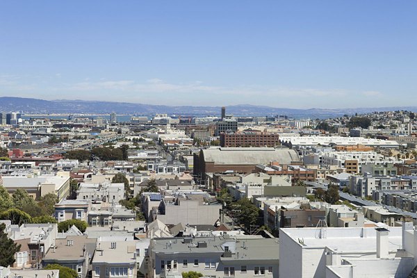 Cityscape view from luxury apartments at 38 Dolores in vibrant San Francisco