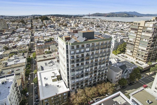 exterior at Nob Hill Tower Apartments