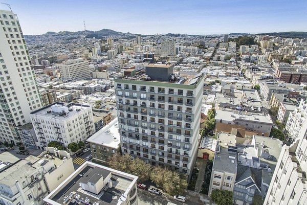 exterior at Nob Hill Tower Apartments