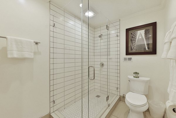 bathroom at Nob Hill Tower Apartments
