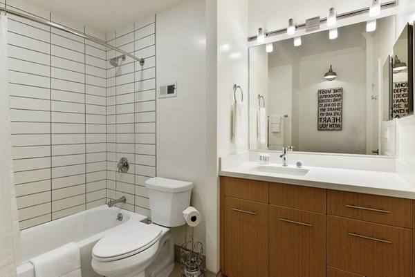 bathroom at Nob Hill Tower Apartments