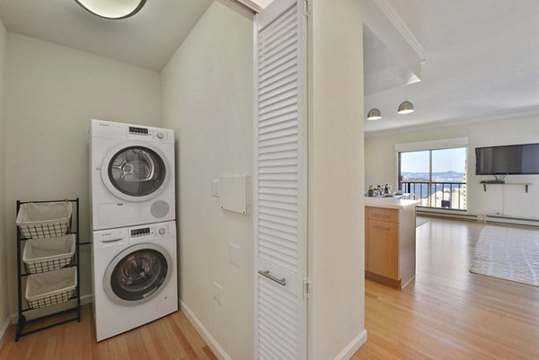 laundry room at Nob Hill Tower Apartments