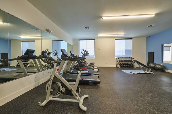fitness center at Alpine Vista Apartments