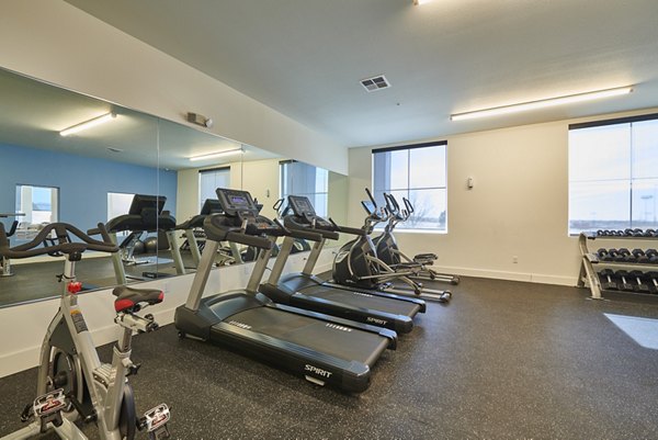 Fitness center with state-of-the-art equipment at Alpine Vista Apartments