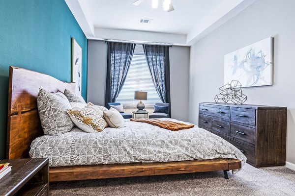 bedroom at The Landing at Tiffany Springs Apartments