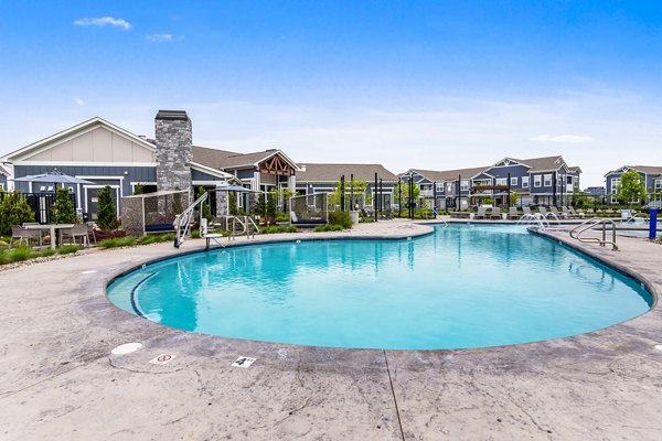 pool at The Landing at Tiffany Springs Apartments