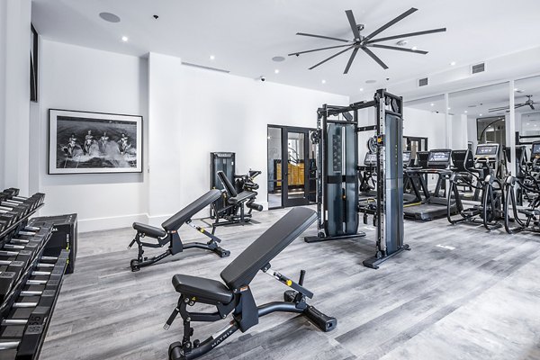 fitness center at Mercato Grove Apartments