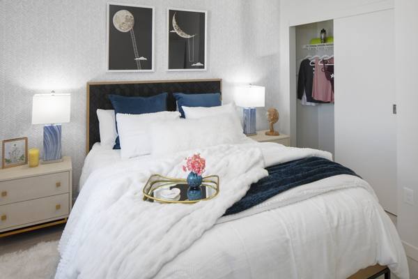bedroom at Aria Apartments