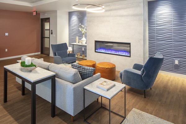 Elegant clubhouse with modern decor at Aria Apartments