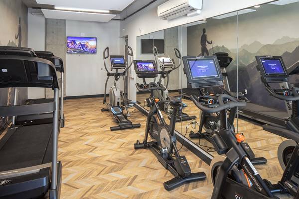 fitness center at Aria Apartments