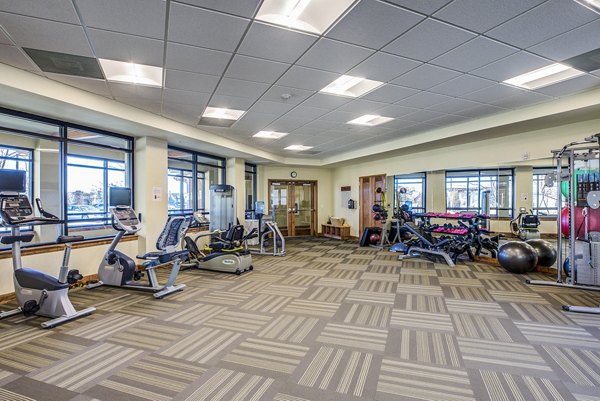 fitness center at Everleigh Central Park Apartments