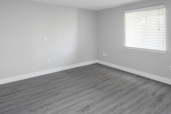 Cozy bedroom with modern decor at Avana Evergreen Apartments