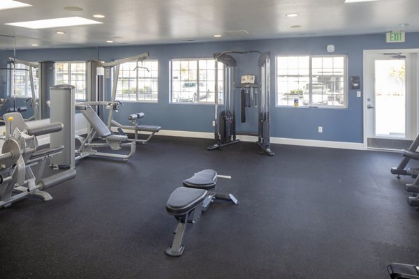 fitness center at Avana Evergreen Apartments