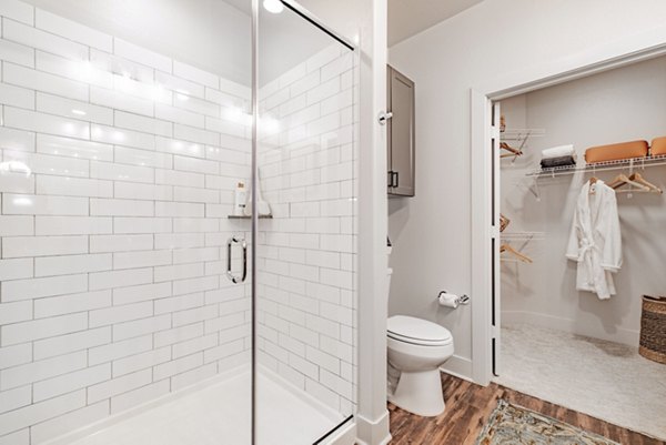 Modern bathroom with sleek fixtures at Elan Keller Ranch Apartments