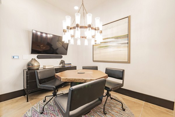 Modern meeting facility with sleek design at Elan Keller Ranch Apartments