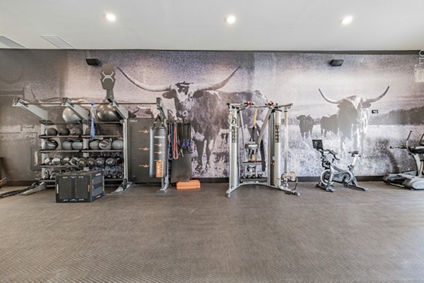 Fitness center with modern equipment at Elan Keller Ranch Apartments