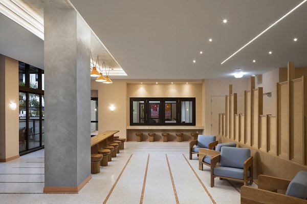 Clubhouse featuring modern lounge and entertainment spaces at Biscayne 112 Apartments, luxury living in Miami