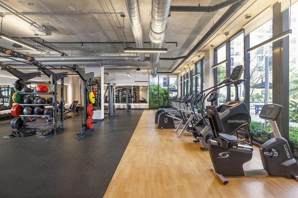 fitness center at Biscayne 112 Apartments