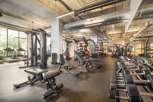 fitness center at Biscayne 112 Apartments