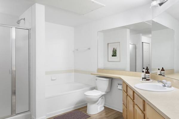 bathroom at Briargate on Main Apartments