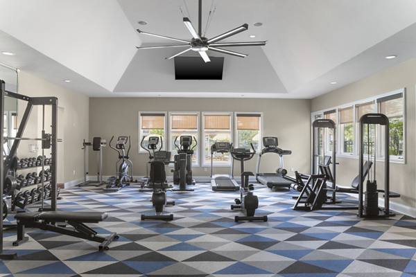fitness center at Briargate on Main Apartments