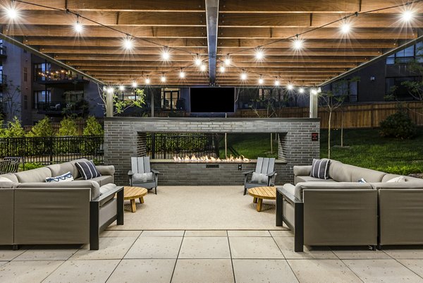 Luxury patio view of Lake Bde Maka Ska at LakeHaus apartments, Minneapolis