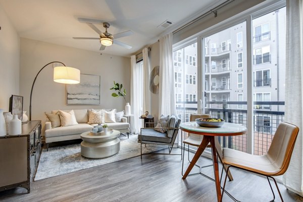 living room at The Dillon Apartments