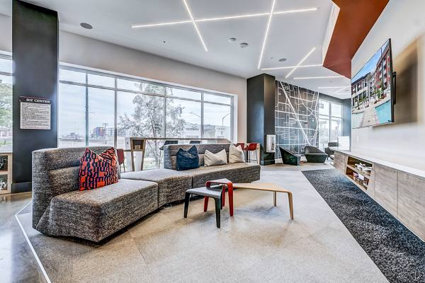 clubhouse/lobby at Revo Apartments