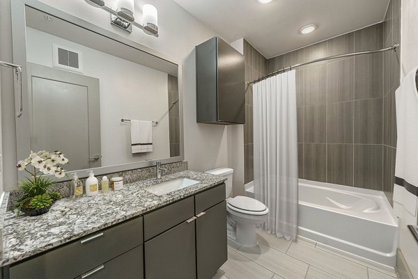 bathroom at ArtHaus 2828 Apartments 