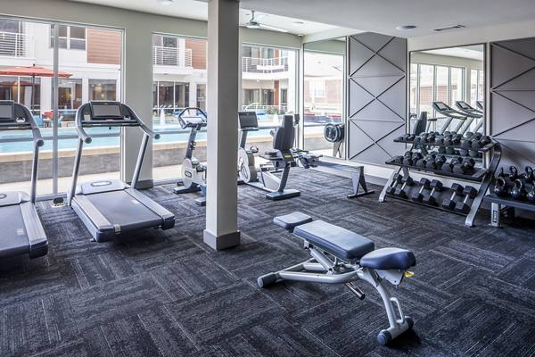 fitness center at 2828 Apartments
