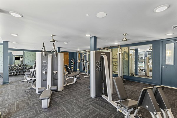 fitness center at 2828 Apartments