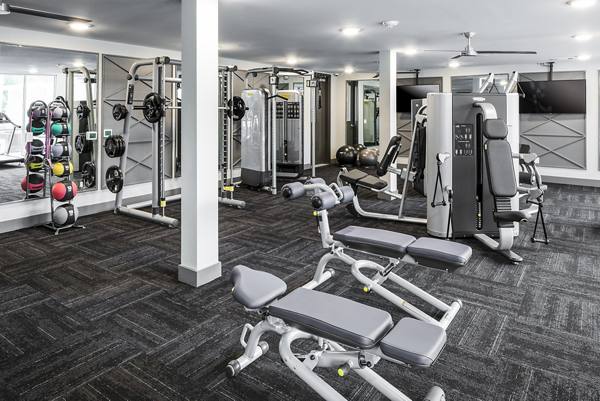 fitness center at 2828 Apartments