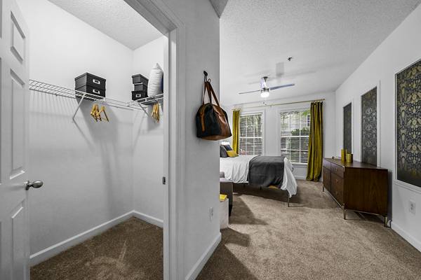 bedroom closet at Notting Hill Apartments