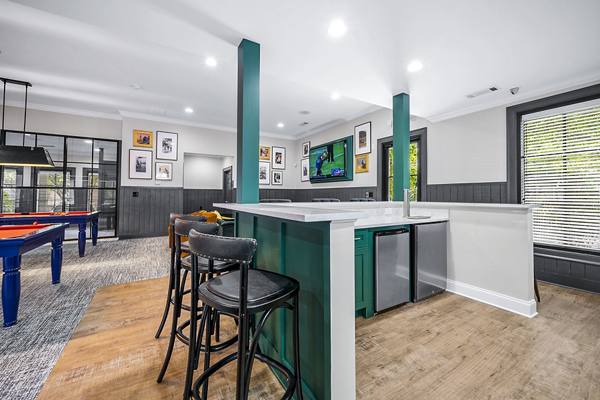 game room at Notting Hill Apartments