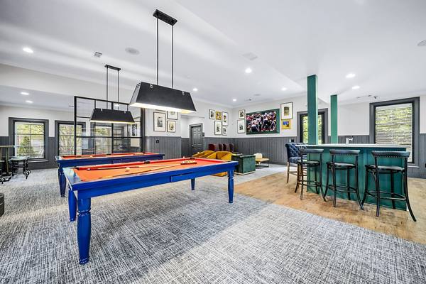game room at Notting Hill Apartments