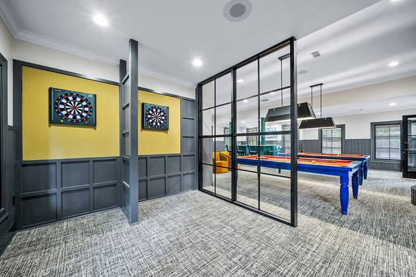 game room at Notting Hill Apartments