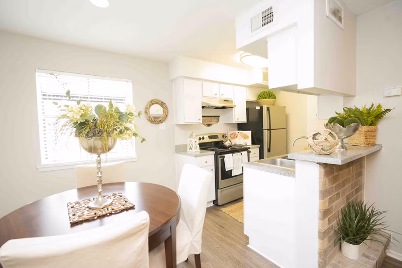 Dining area with modern finishes in 3 Corners North Apartments, featuring a spacious layout perfect for entertaining guests