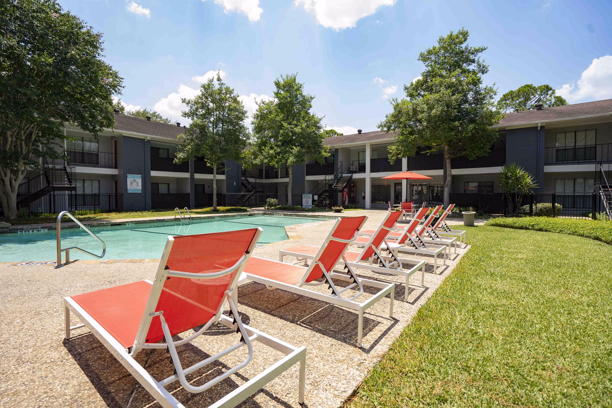 Resort-style pool at 3 Corners North Apartments offering luxury living amenities