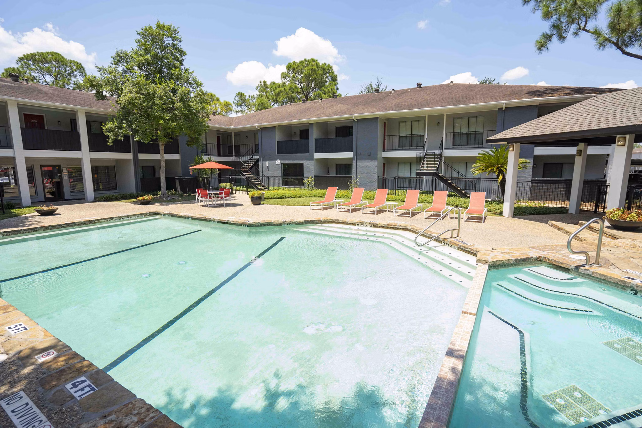 Resort-style pool at 3 Corners North Apartments offering a relaxing retreat