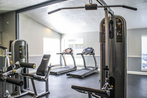 State-of-the-art fitness center with modern equipment at Hammerly Oaks Apartments