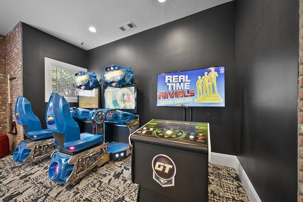 game room at Belmont Place Apartments