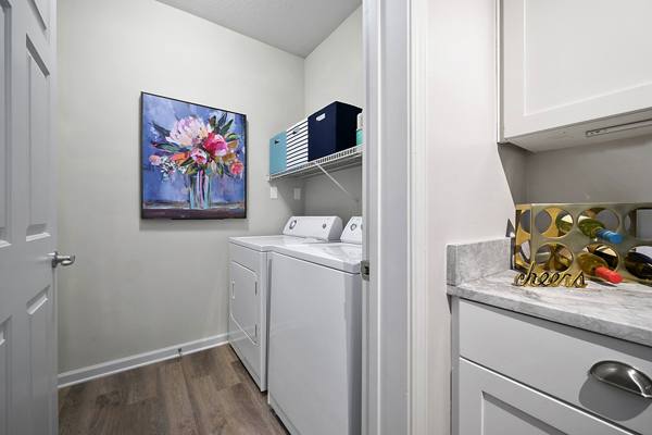 laundry room at Belmont Place Apartments