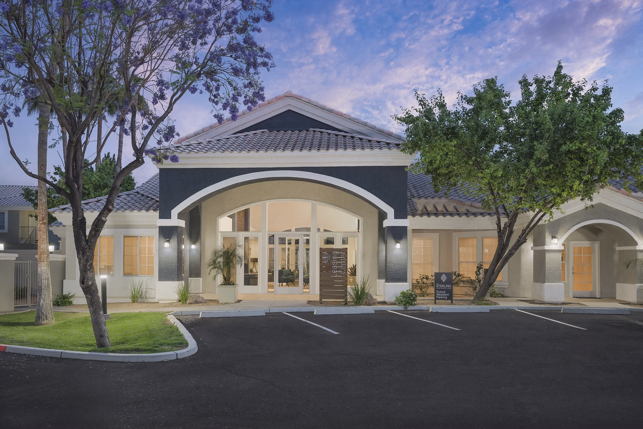 building at The Sterling Apartments