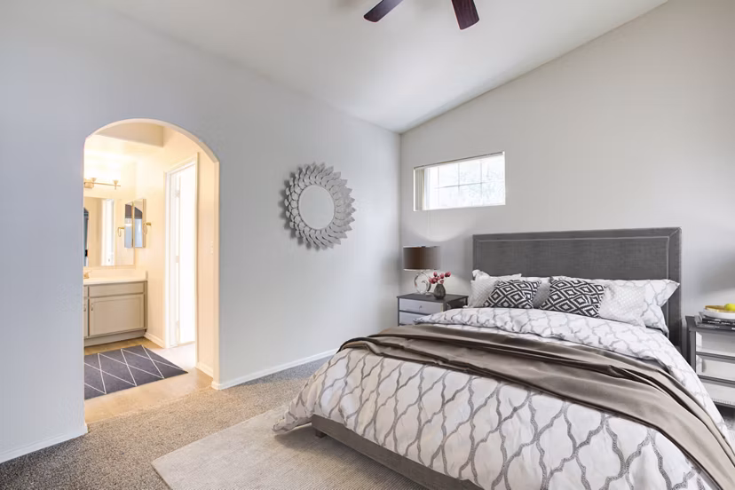 bedroom at The Sterling Apartments