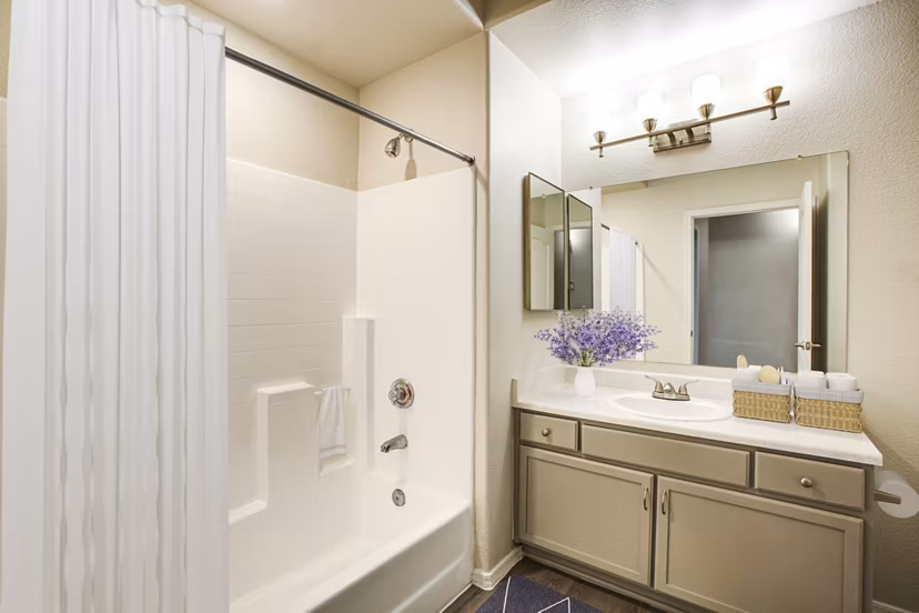 bathroom at The Sterling Apartments