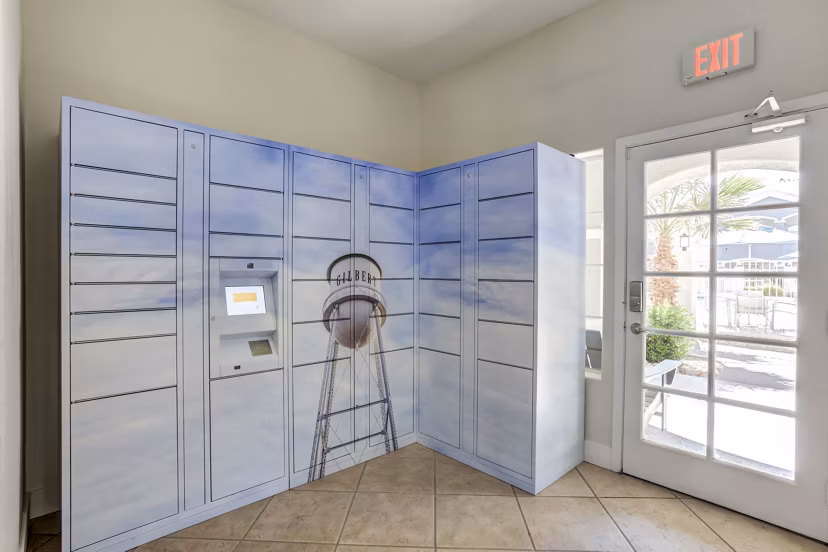 mail room at The Sterling Apartments