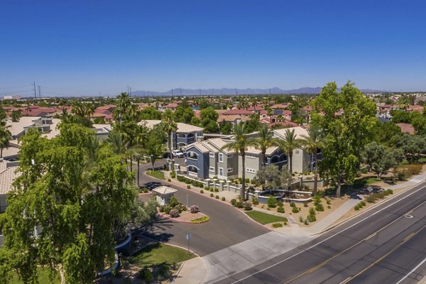 Panoramic city view from The Sterling Apartments